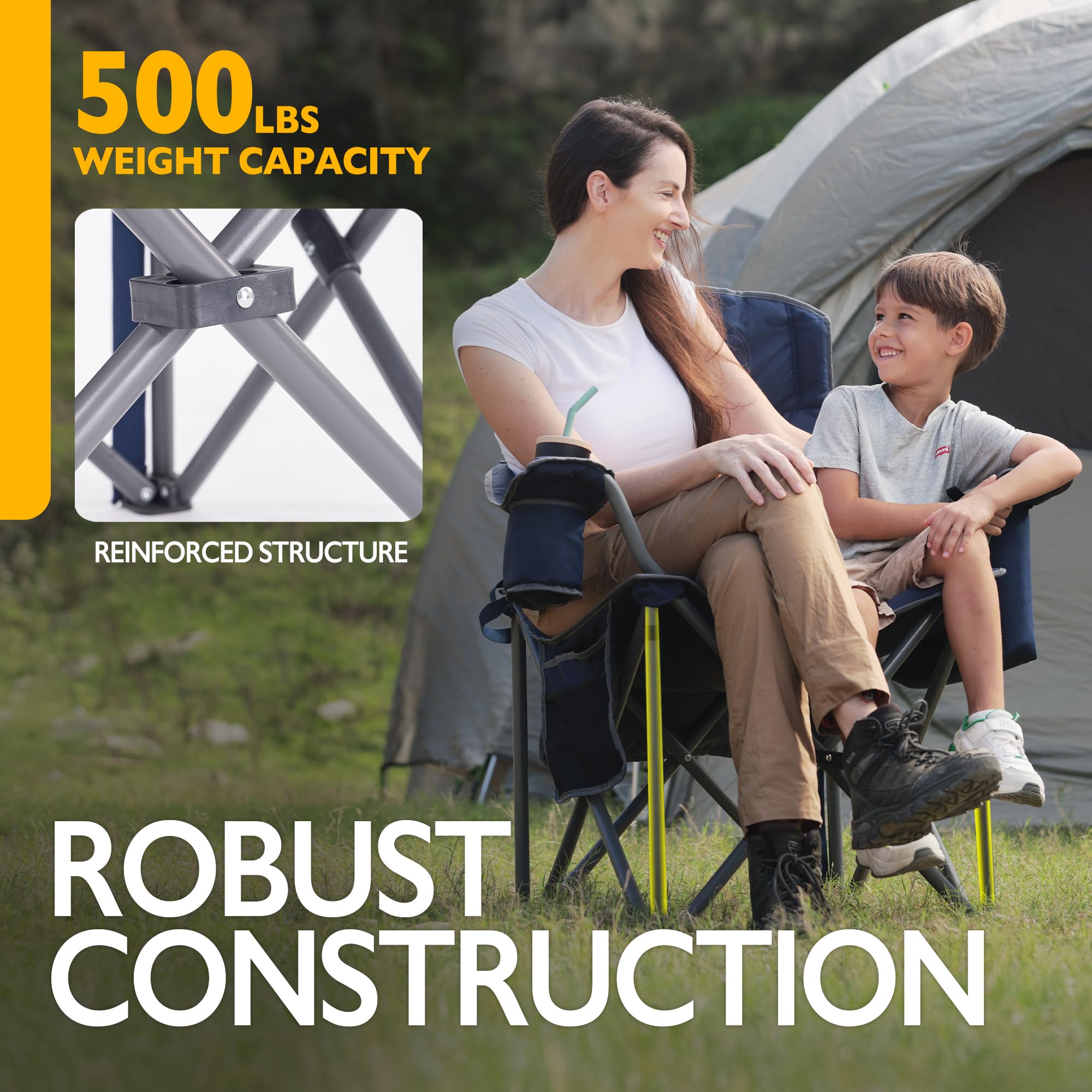 Camphor Designs chair frame highlights sturdy construction and easy setup