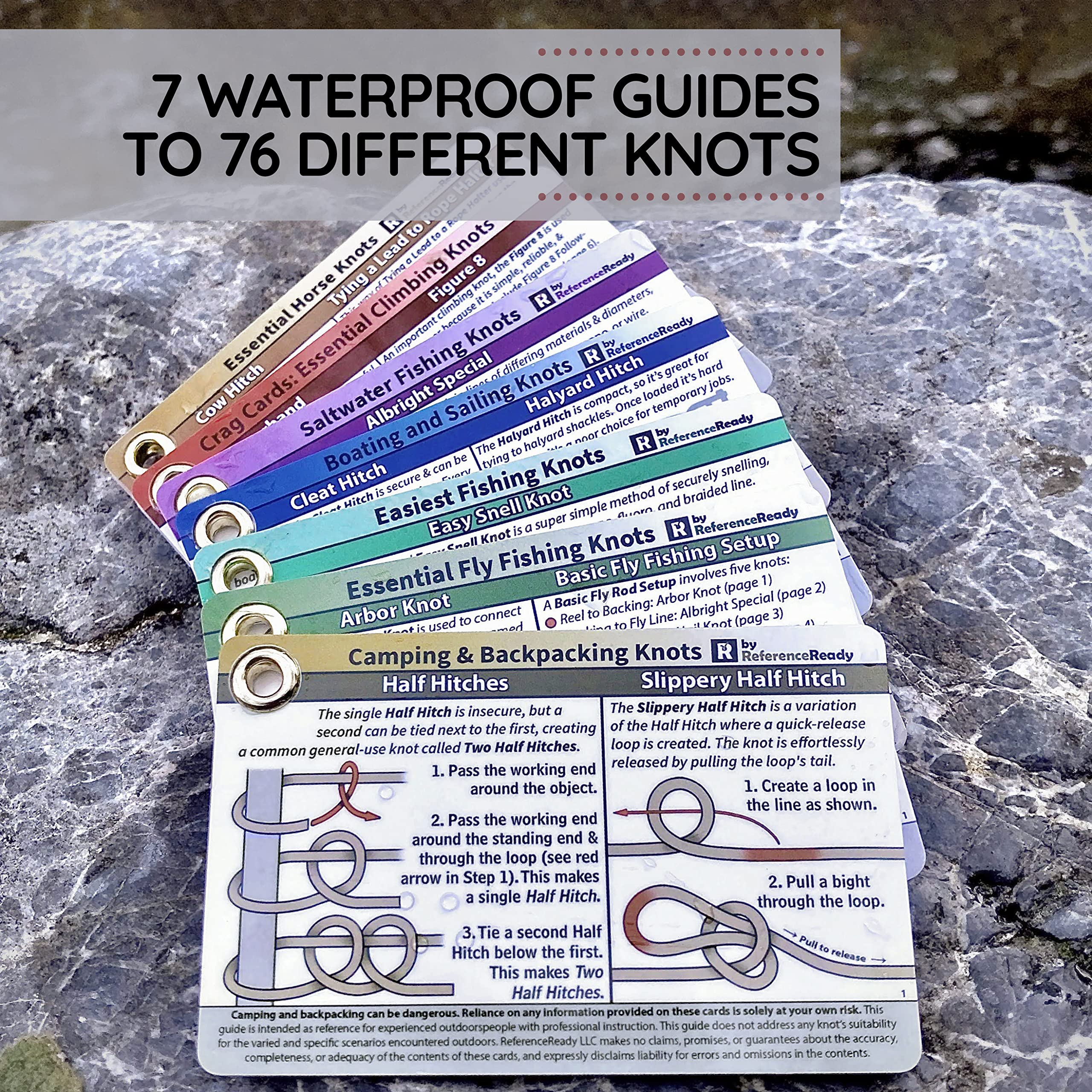 Camping & Backpacking Knot Cards from ReferenceReady