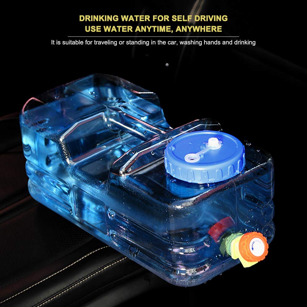 Camping Car Water Container 5.5L capacity for picnics and trips.