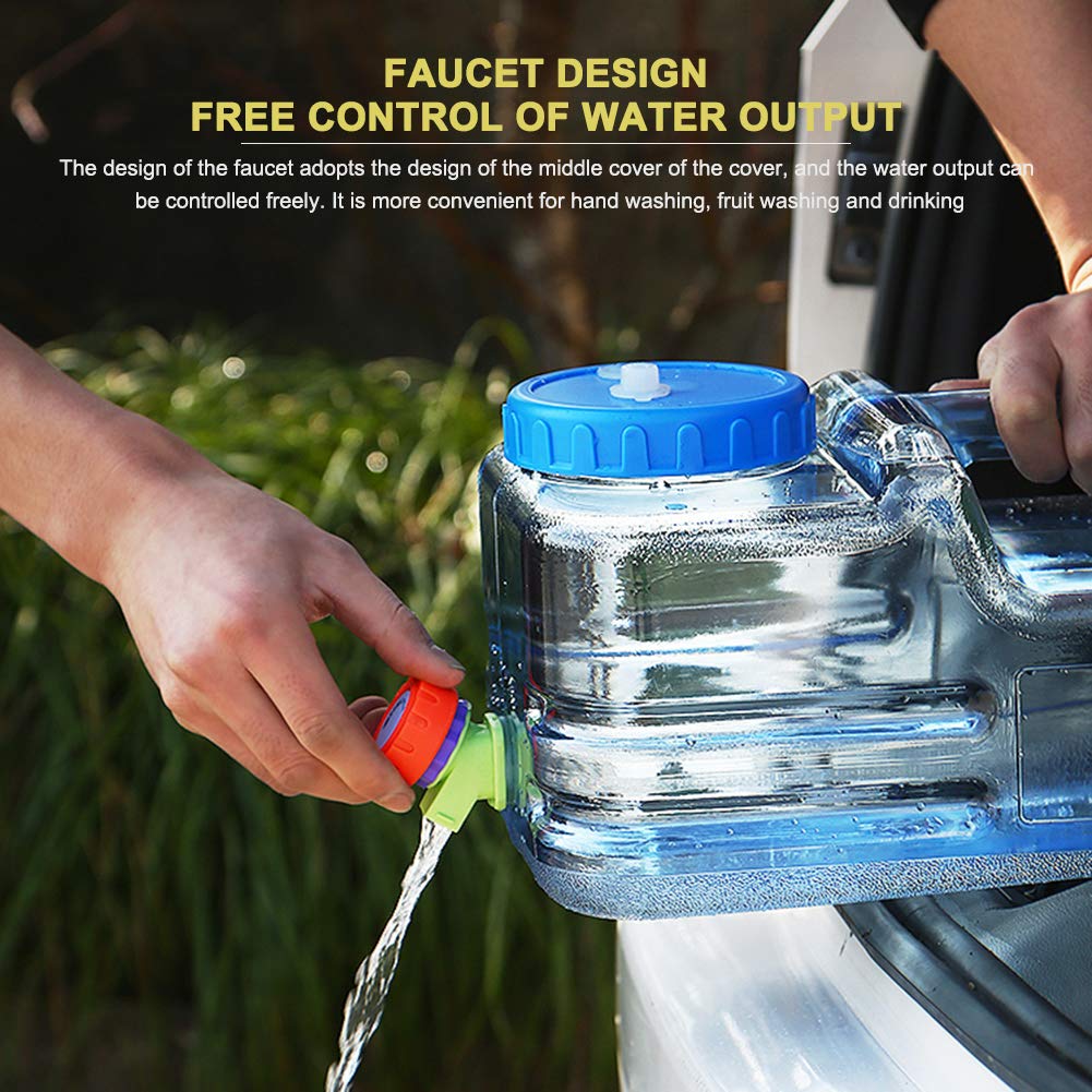 Camping Car Water Container versatile for water, wine, or oil storage.