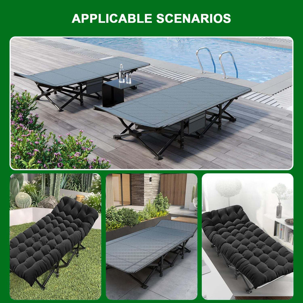 Camping Cot Extra Wide ideal for camping, hunting, and indoor naps.