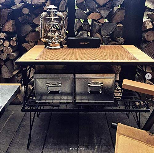 Camping Moon BBQ Grill unfolded dimensions 60x35x45 cm reveal spacious prep area.