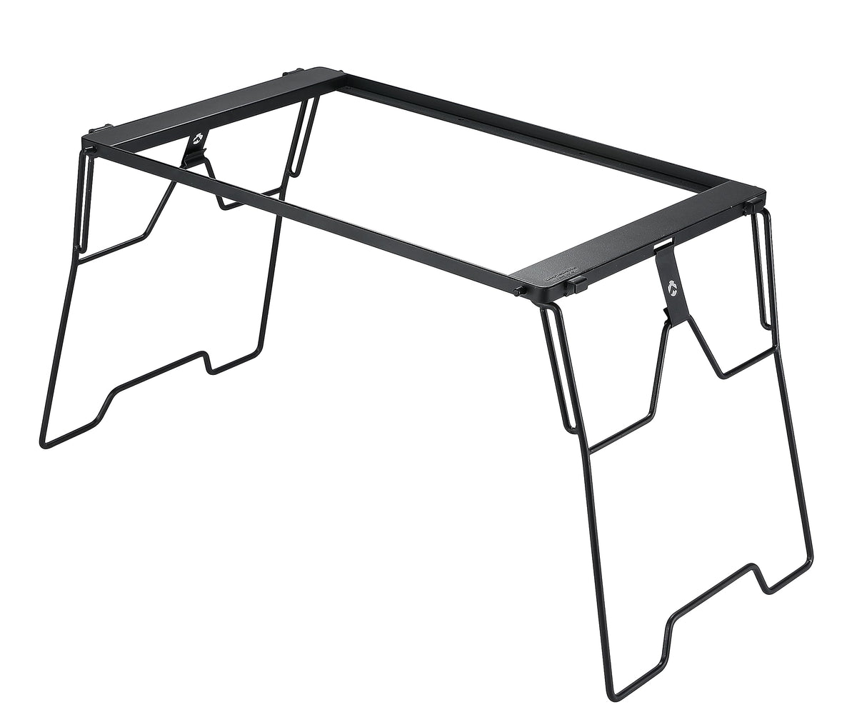 Camping Moon CK-3650-T38 bridge-top attached to a shelf for flexible cooking space