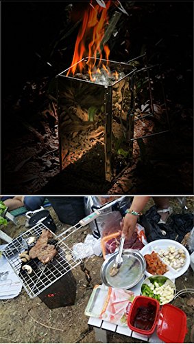 Camping Moon MT-18 stainless steel construction endures outdoor heat