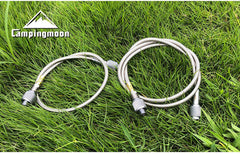 Camping Moon JP-Z17 in-use setup at campsite demonstrates multi-hose versatility.