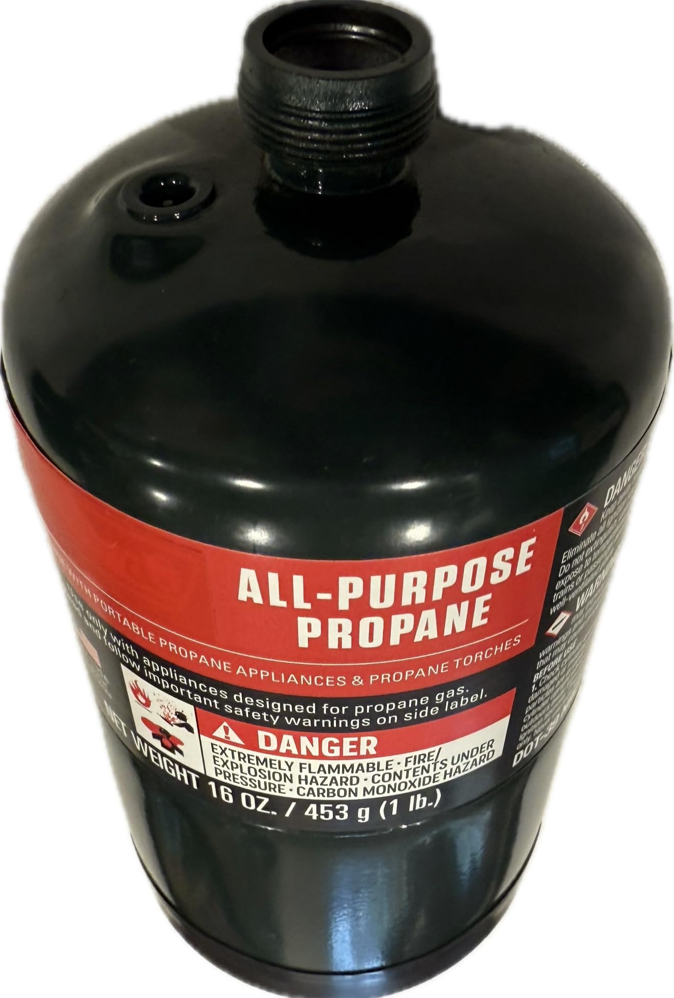 Propane Replacement Cylinders 16oz 3-pack portable-compact for easy camp fueling.