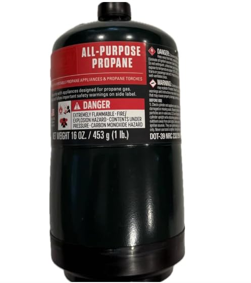 Durable steel propane cylinders withstand rugged outdoor use and travel.