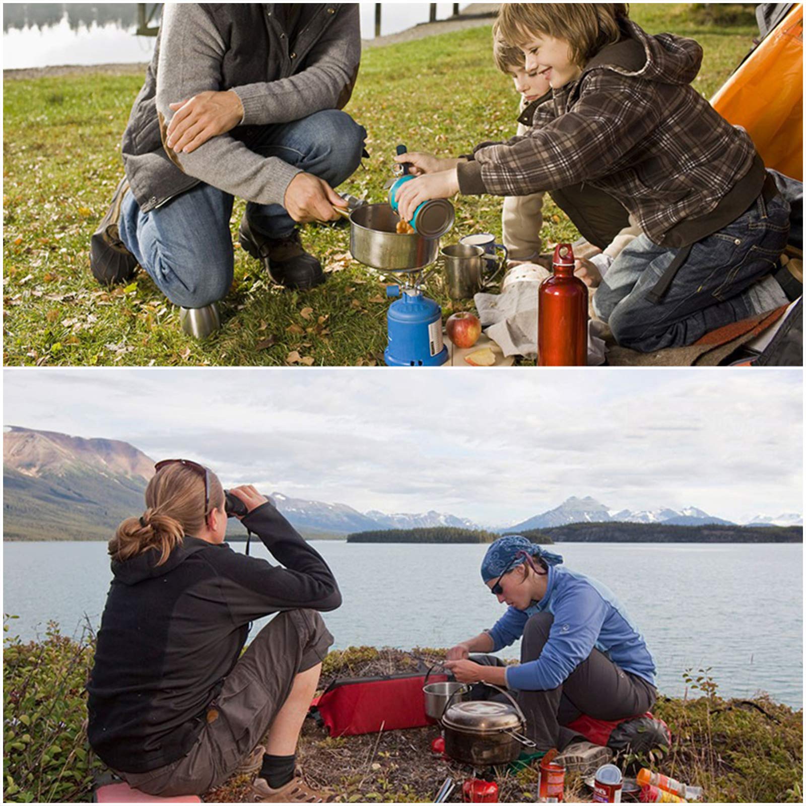Camping Stove Travel Stove EN417 compatibility with butane canisters.