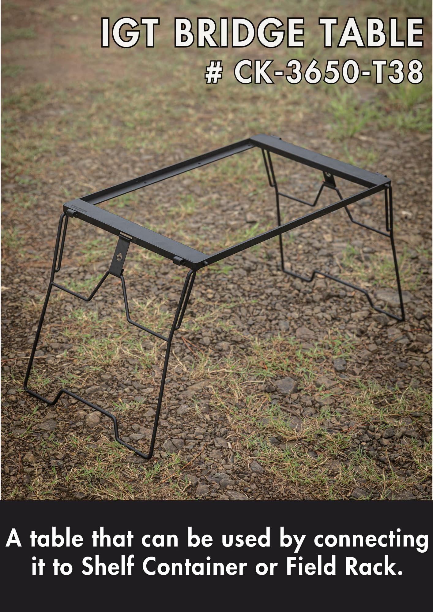 Camping Moon IGT Top Board Bridge Table folded design for easy transport