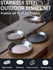 Camping Moon dinner-plate-22 with low-rim design for main courses.