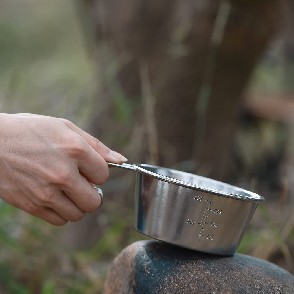 CampingMoon Sierra Cup lightweight design ideal for backpacks.