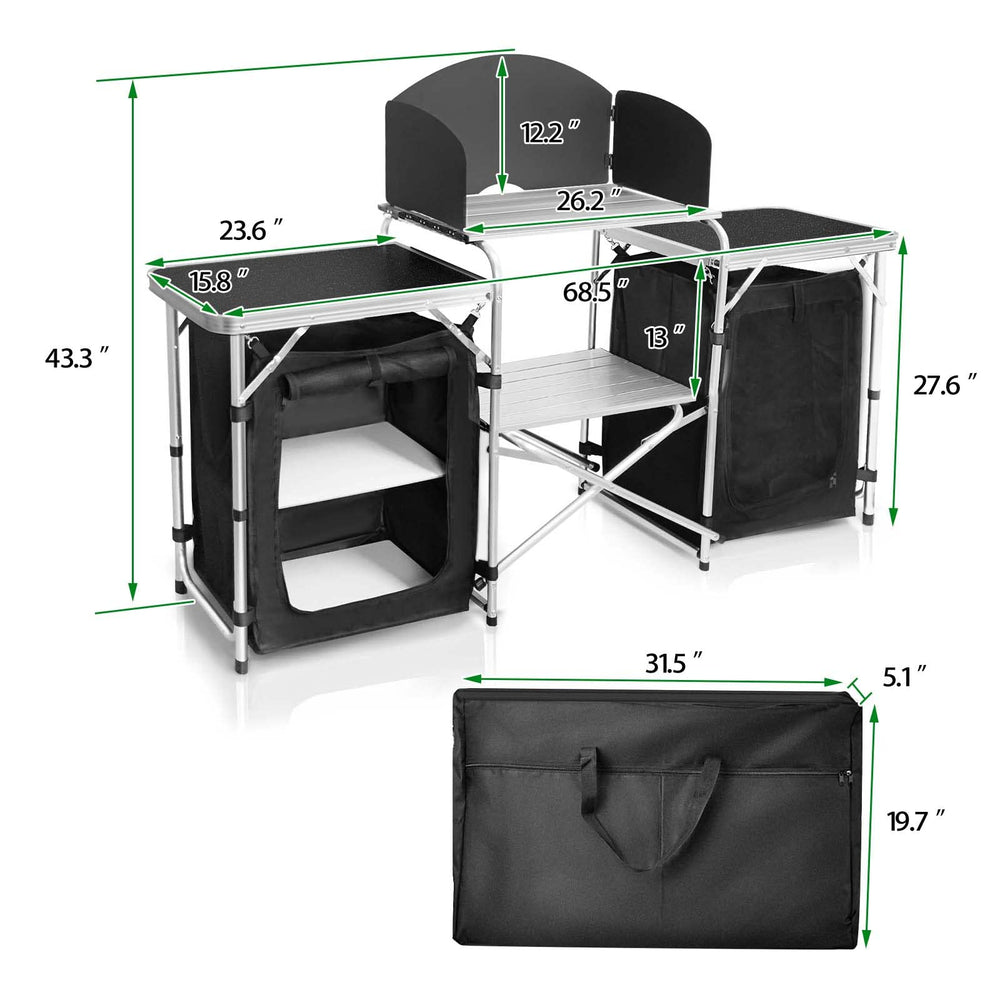 CampLand aluminum-frame assembly showing sturdy lightweight construction