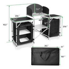 CampLand aluminum-frame assembly showing sturdy lightweight construction
