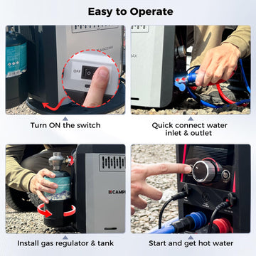 CAMPLUX Nano 3 Max submersible pump kit ensures reliable outdoor water flow.