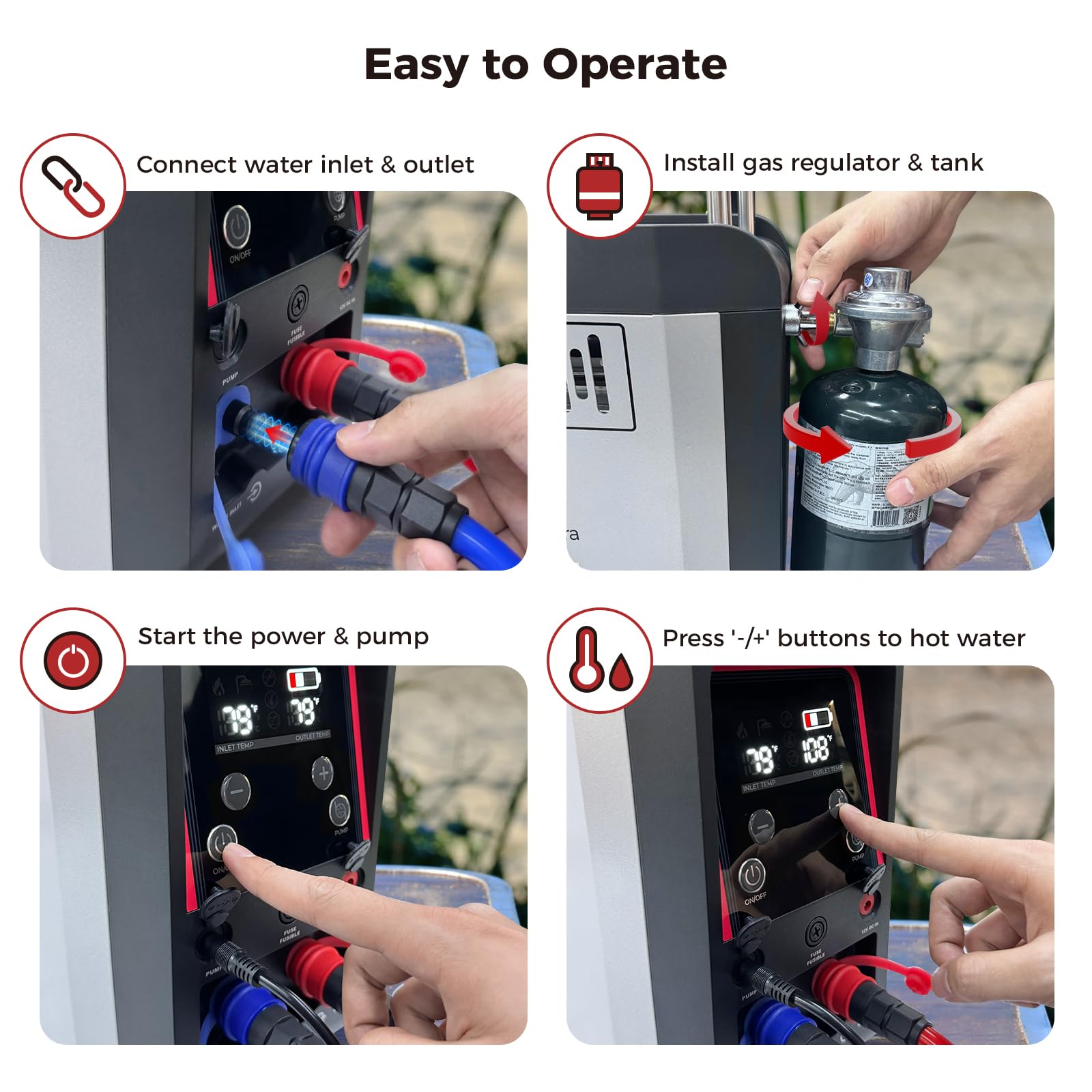 CAMPLUX Nano 3 Ultra cold water mode conserves energy when needed.