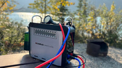 CAMPLUX Nano 3 Ultra in action delivering warm water during camping.