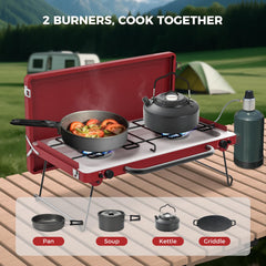 CAMPLUX Safari push-button ignition for quick starts outdoors