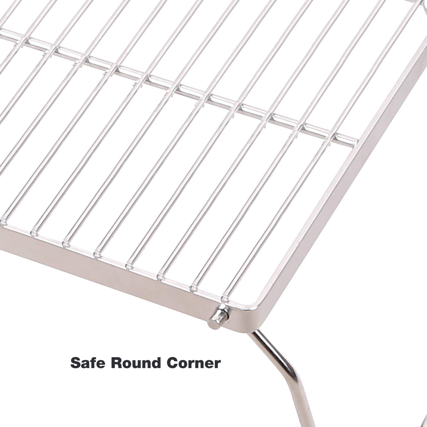 CAMPMAX Campfire Grill stable on uneven ground for outdoor cooking.