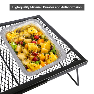 CAMPMAX portable grill with storage bag for quick packing.