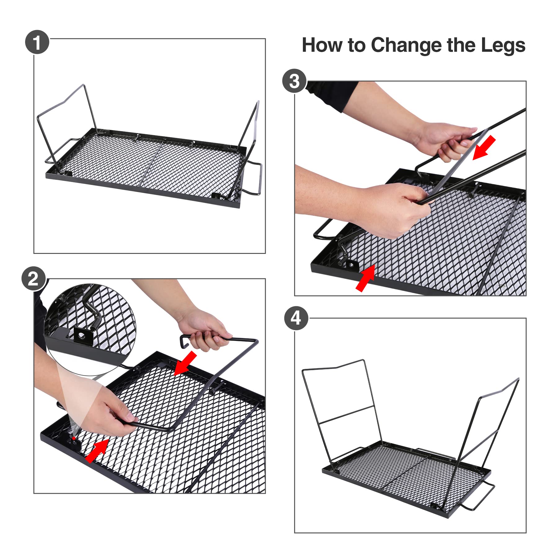 CAMPMAX wide-compatibility grill suits camping, BBQs, picnics with ease.