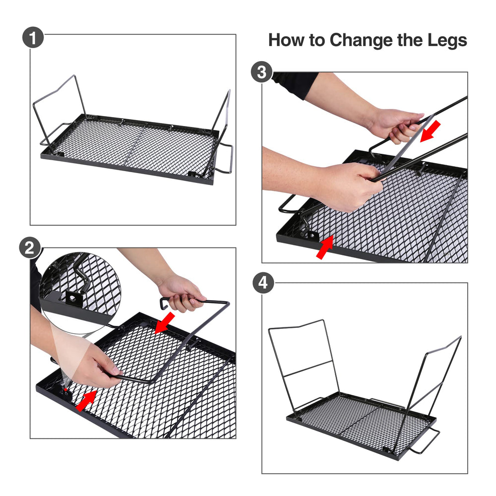 CAMPMAX wide-compatibility grill suits camping, BBQs, picnics with ease.