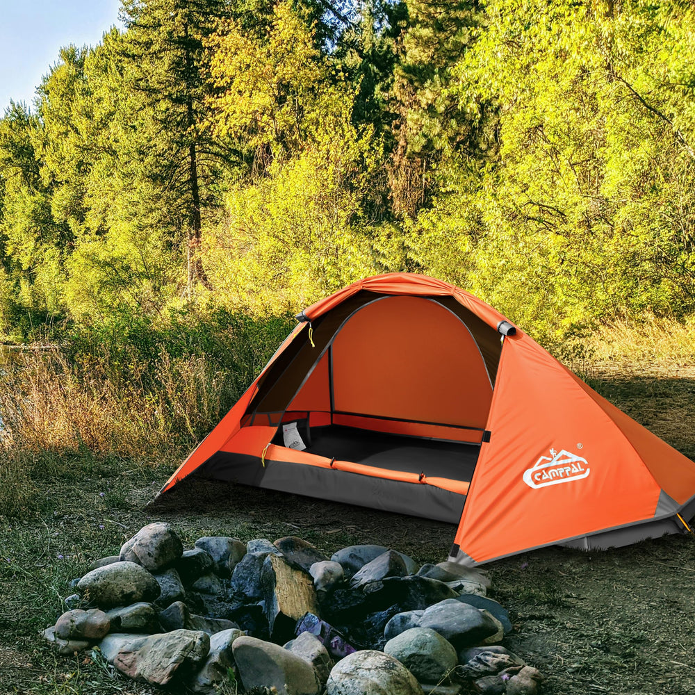 Camppal 1Person tent aluminum poles providing stable structure
