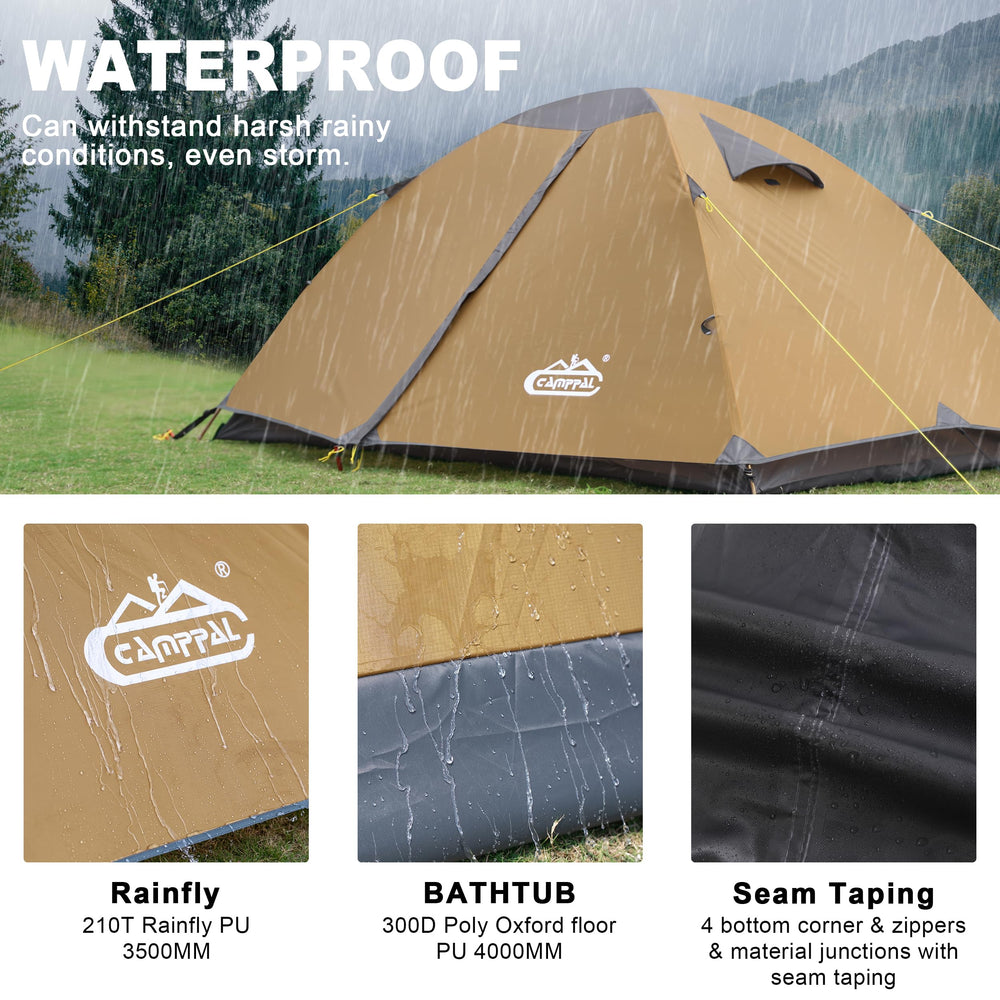Camppal dual-poles-freestanding offers stable support on varied terrain.