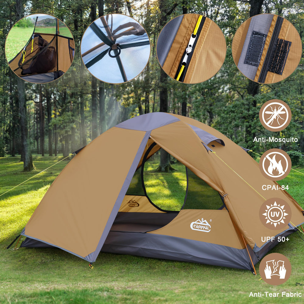 Camppal freestanding-design lets you reposition camp without stakes.