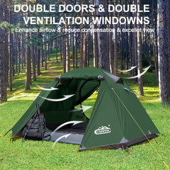 Camppal tent vestibule storage area keeping gear dry and organized