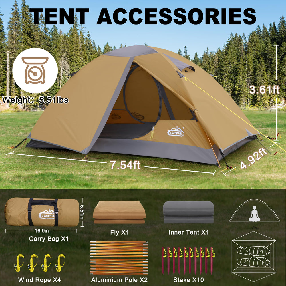 Camppal ultralight-packdown compresses to a compact backpack size.