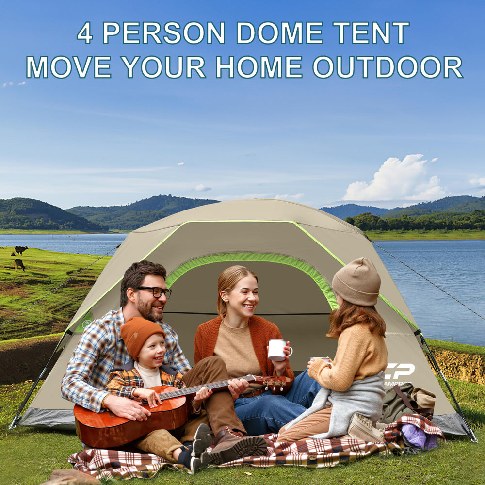 CAMPROS CP 4-person tent lightweight and easy to pack