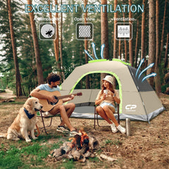 CAMPROS CP 4-person tent mesh windows for airflow