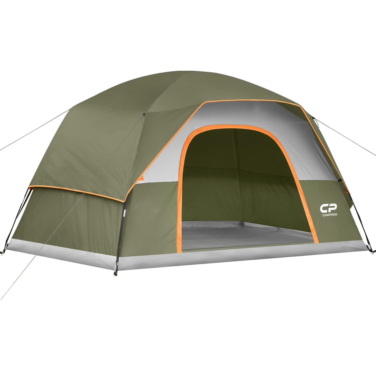 CAMPROS CP 6-person tent interior height for spacious standing room and gear.