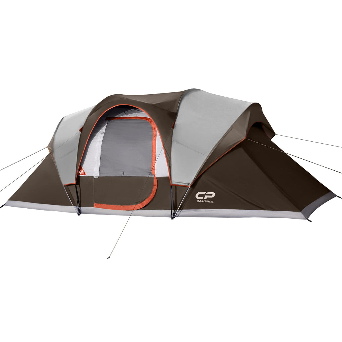 CAMPROS CP 10-person camping tent with spacious floor plan for families.