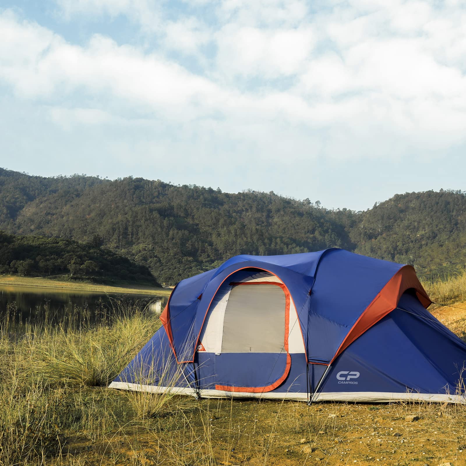 CAMPROS CP Tent top mesh view enhances ventilation and star visibility.