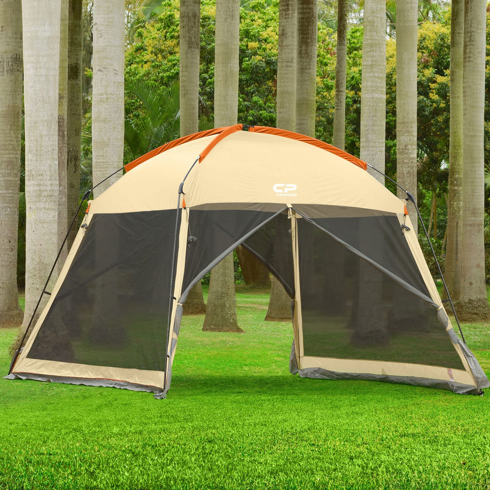 CAMPROS CP Beige canopy provides portable shade without a floor