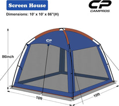 CAMPROS CP mesh wall closeup shows durable 190T polyester and breathable mesh for airflow