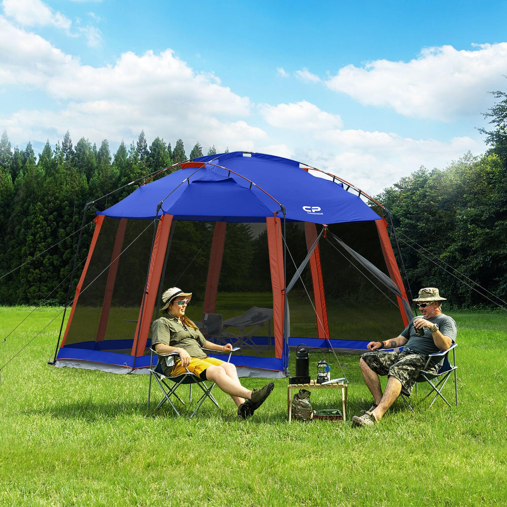 CAMPROS CP Screen House 13x13 with 86in center height for tall comfort