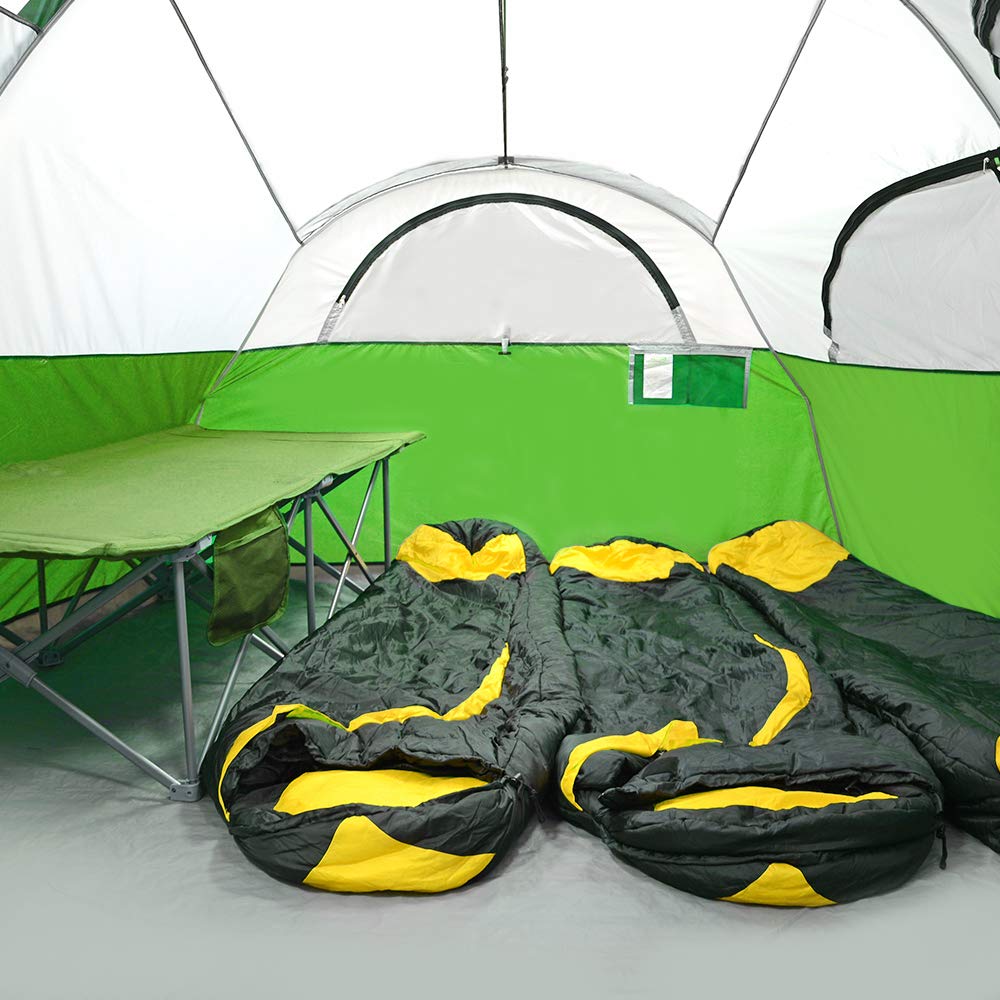CAMPROS CP tent five large mesh windows offer airflow and scenery