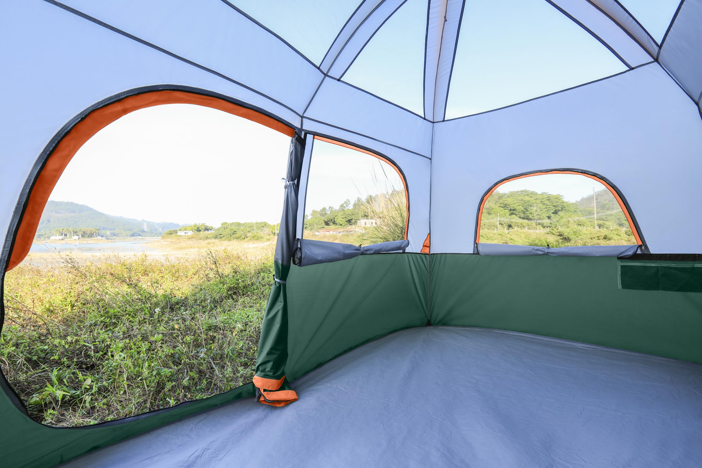 CAMPROS CP tent 19mm steel poles provide sturdy frame.
