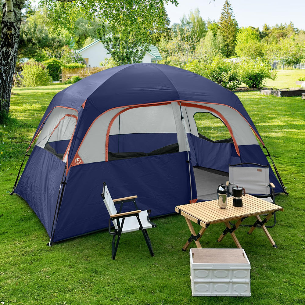 CAMPROS CP 6-person waterproof shell delivers rain protection for wet trips.