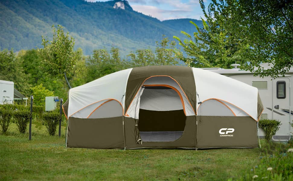 CAMPROS CP tent olive carry bag portable design aids convenient transport and packing