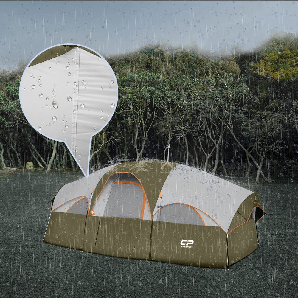 CAMPROS CP tent olive interior divider creates flexible room separation for privacy