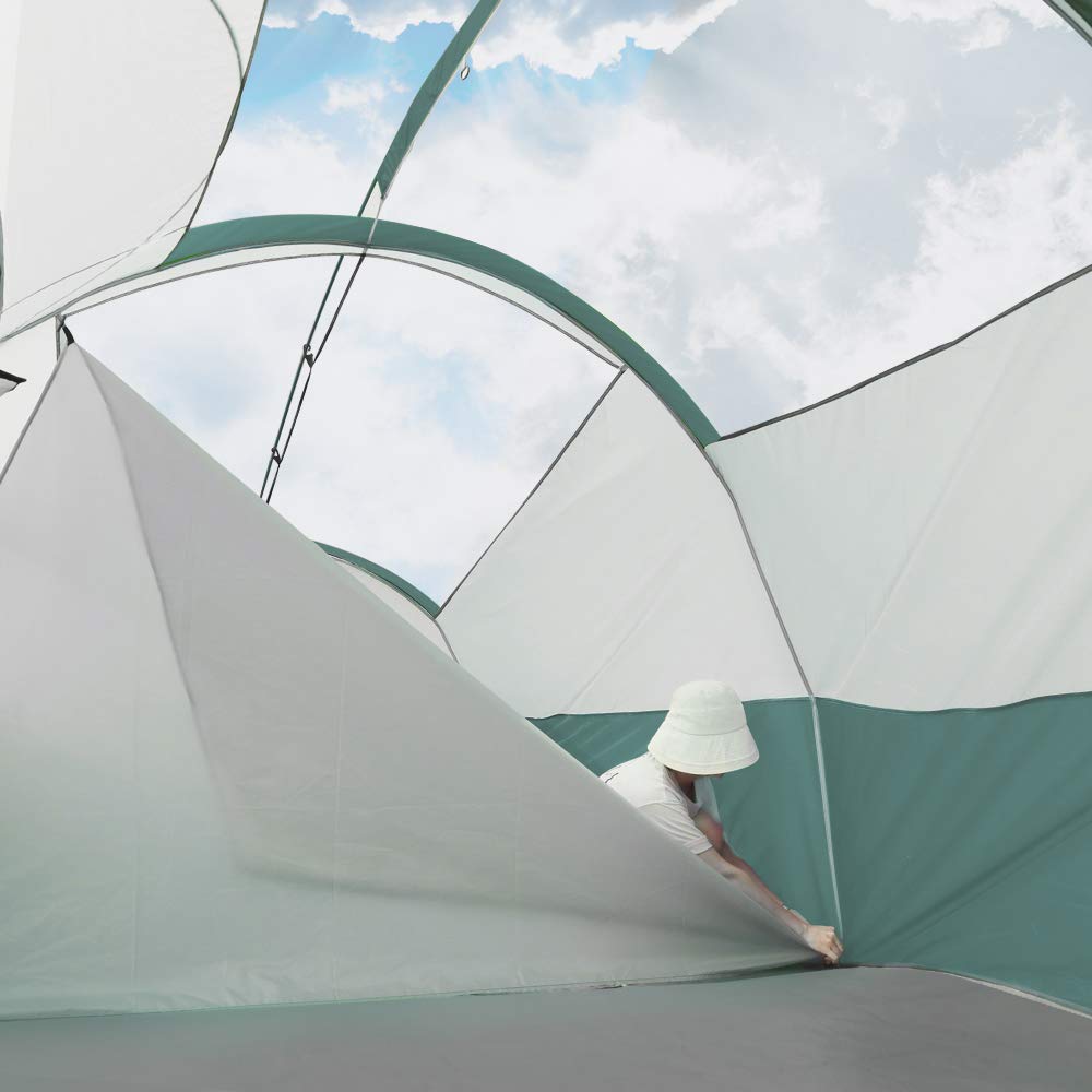 CAMPROS CP tent-8-person room-divider-curtain enables two-room layouts and privacy