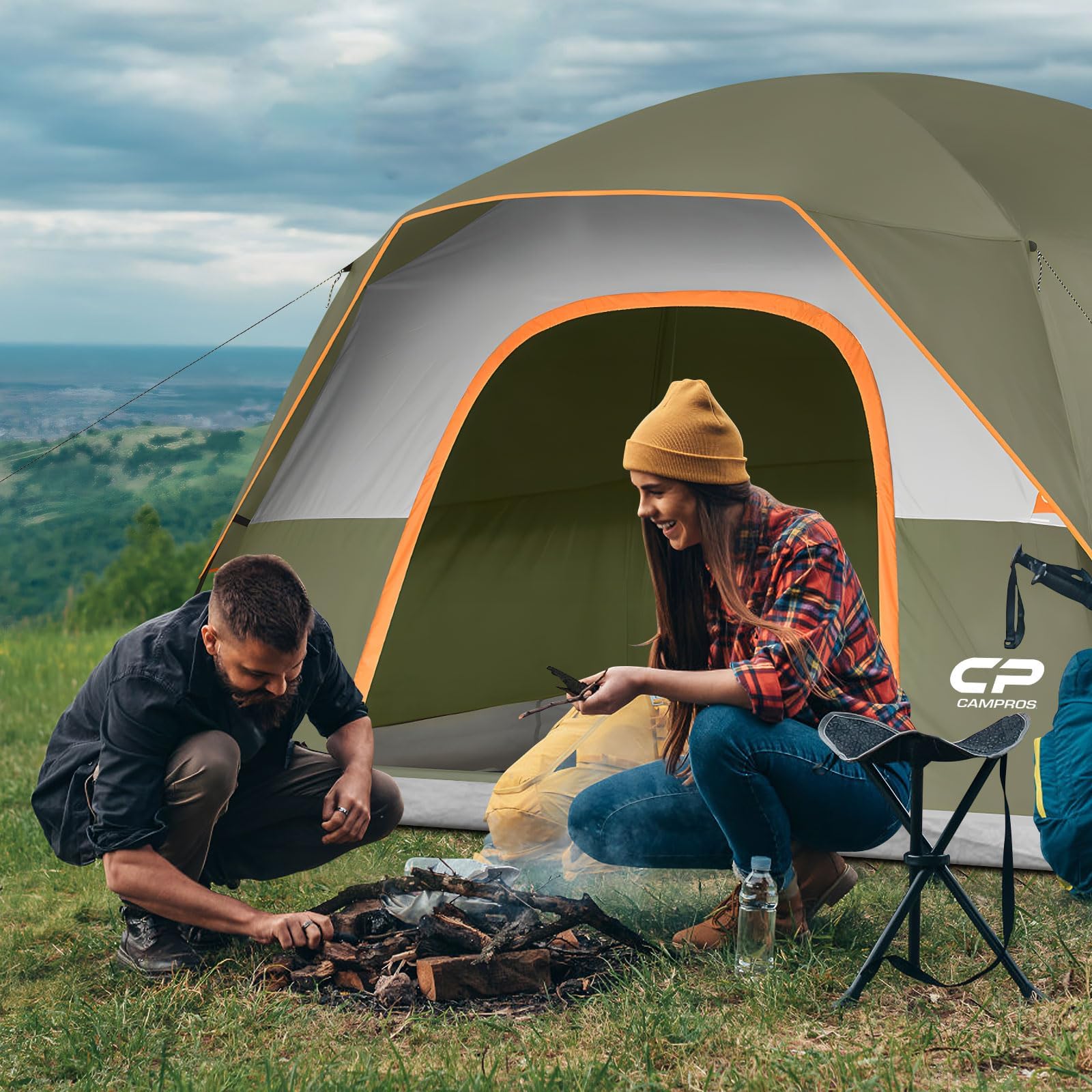 CAMPROS CP tent B3-grade mesh keeps bugs out while air flows