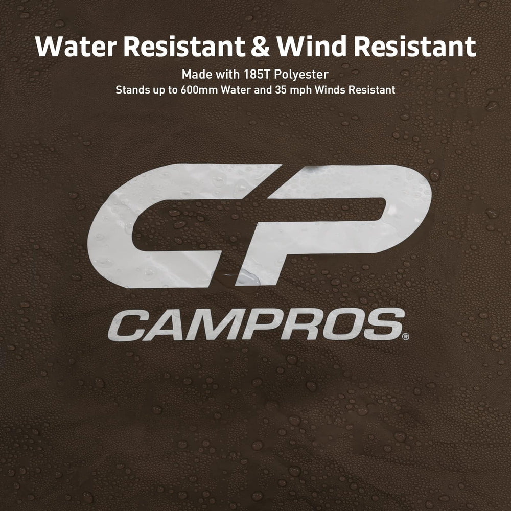 CAMPROS CP carry bag and stakes simplify transport and setup