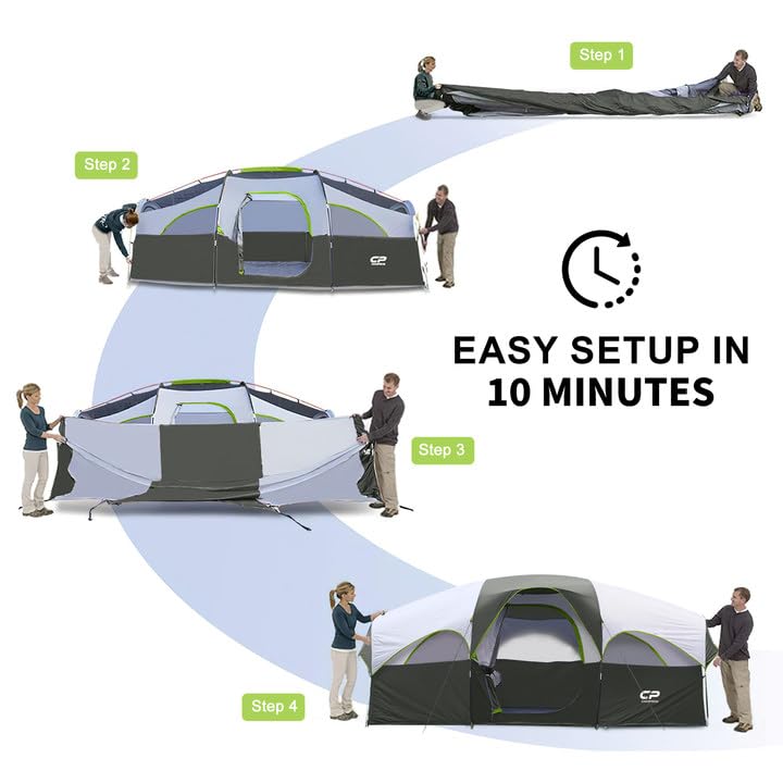 CAMPROS CP Tent divided curtain creates privacy or projector screen