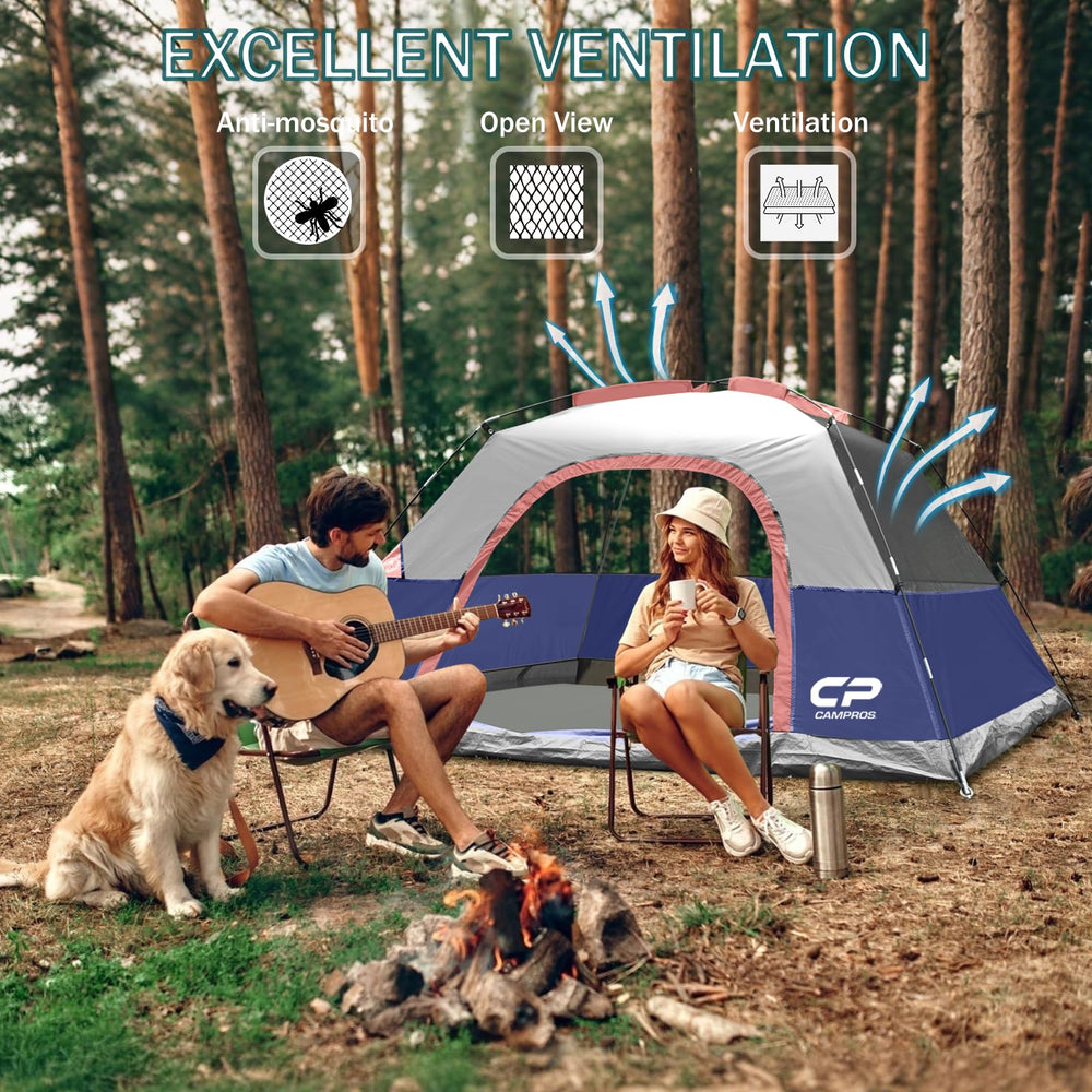 CAMPROS CP tent floor with PE tarp for moisture resistance and rugged feel