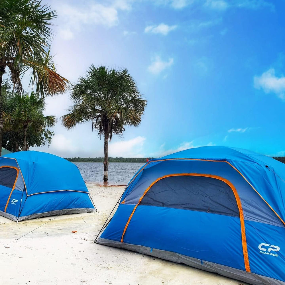CAMPROS CP large mesh windows showcase 360-degree airflow and bug-free ventilation.