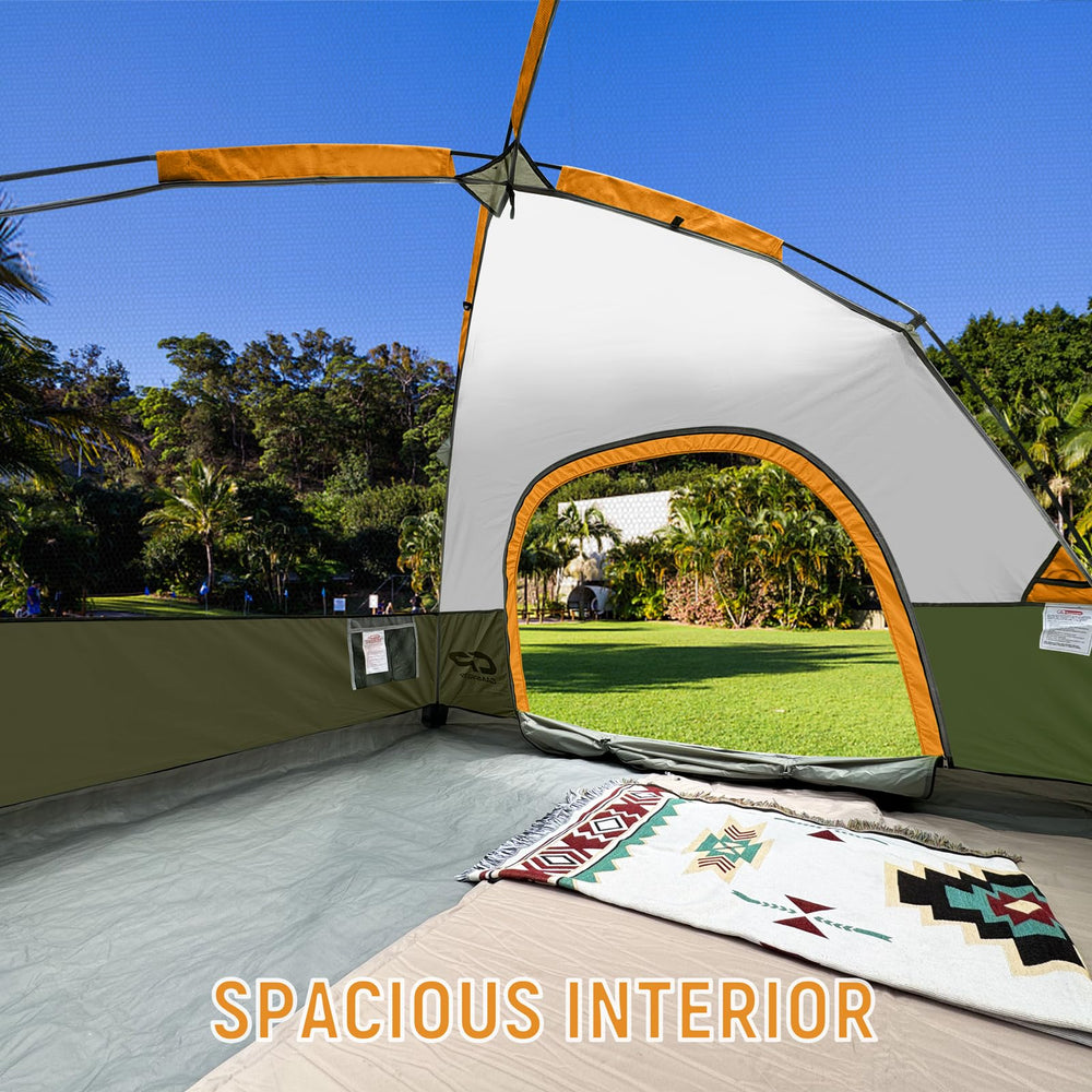 CAMPROS CP tent open-sky mode for stargazing on warm nights